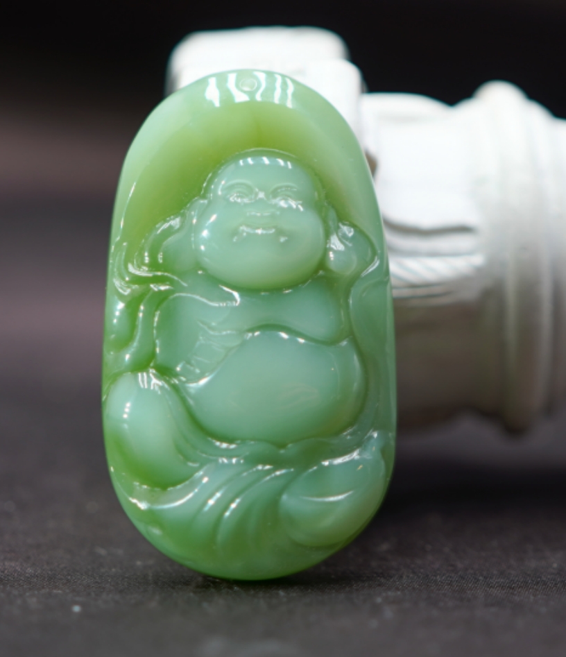 和田玉碧玉佛吊坠 QD021803A