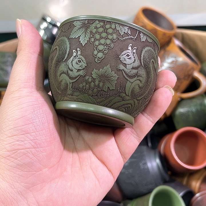 茶杯紫砂全手工紫砂主人杯