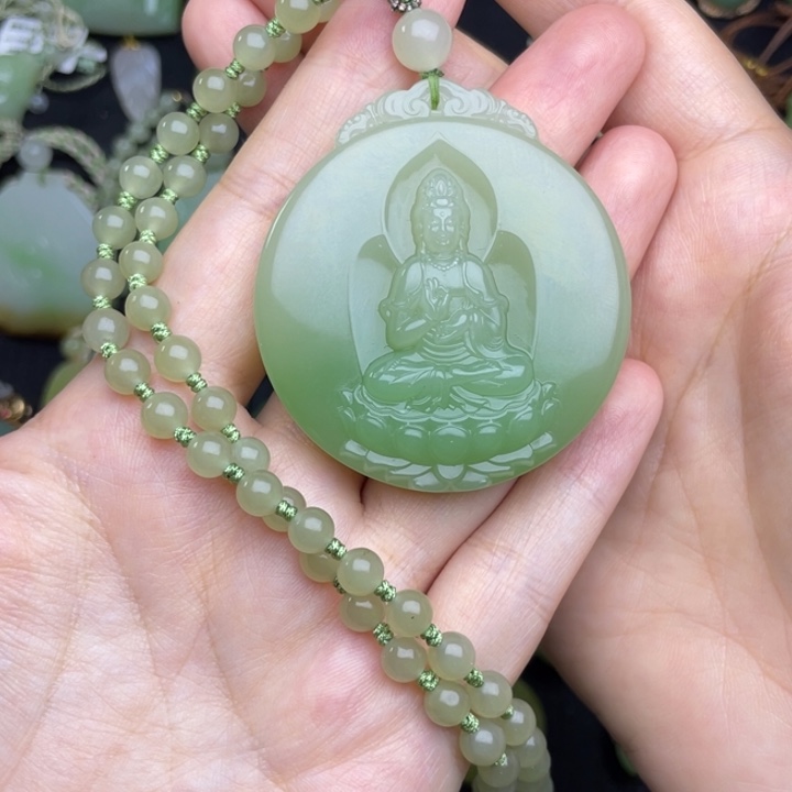 和田玉未镶嵌颈饰