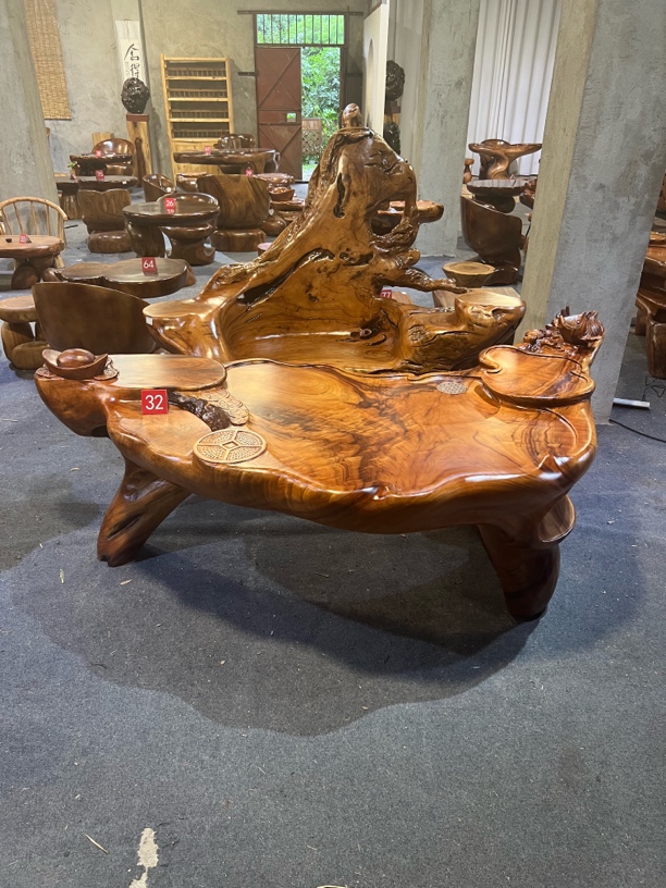 精品千年红心香樟木老树根茶桌201-88-67-88