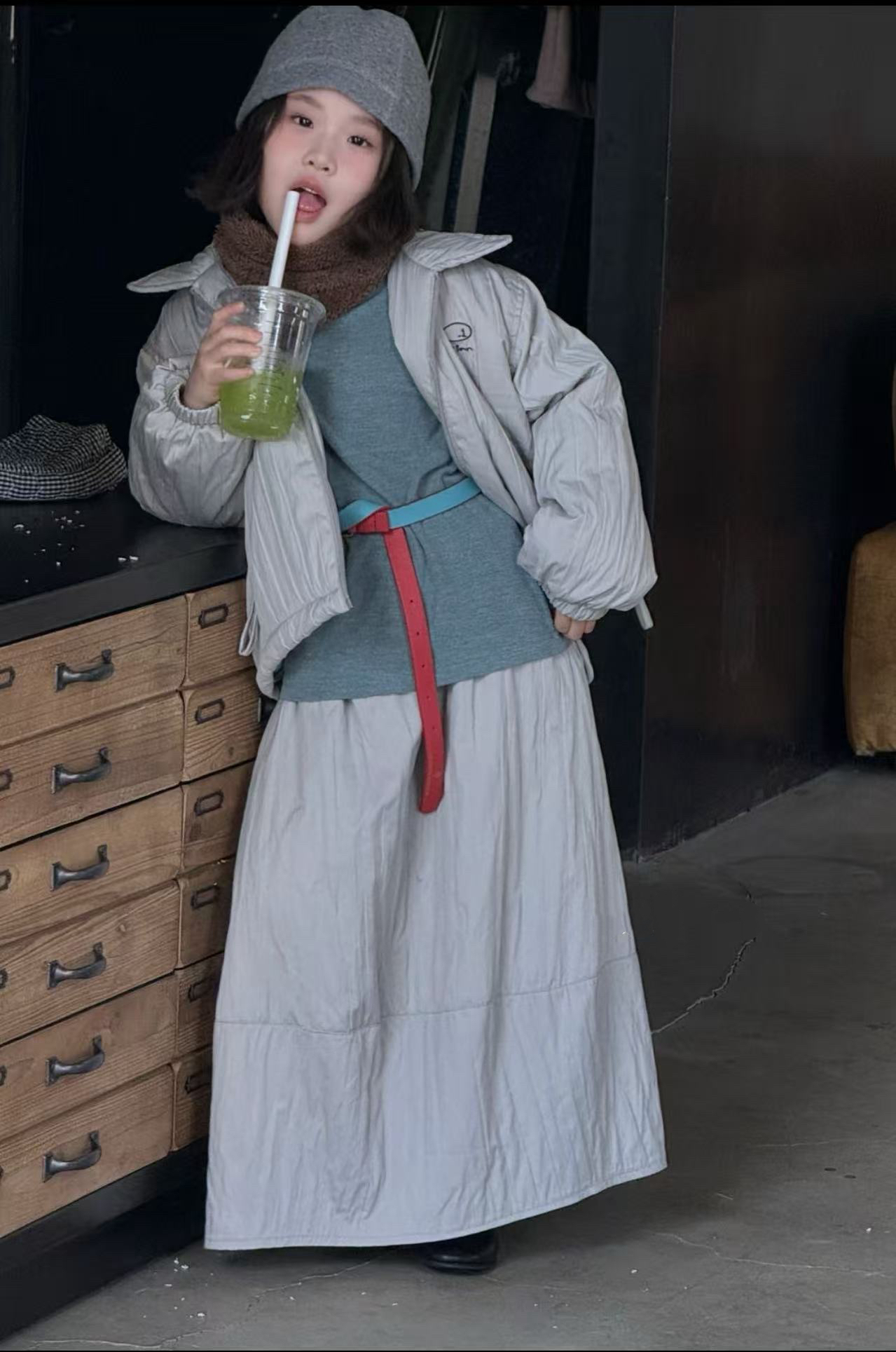 2025秋冬童装时尚加绒加厚外套卫衣加厚裤子套装时尚