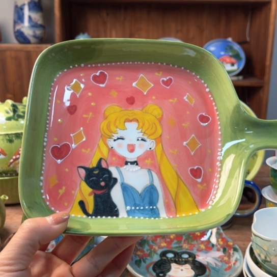 壶景德镇釉下手绘陶瓷 