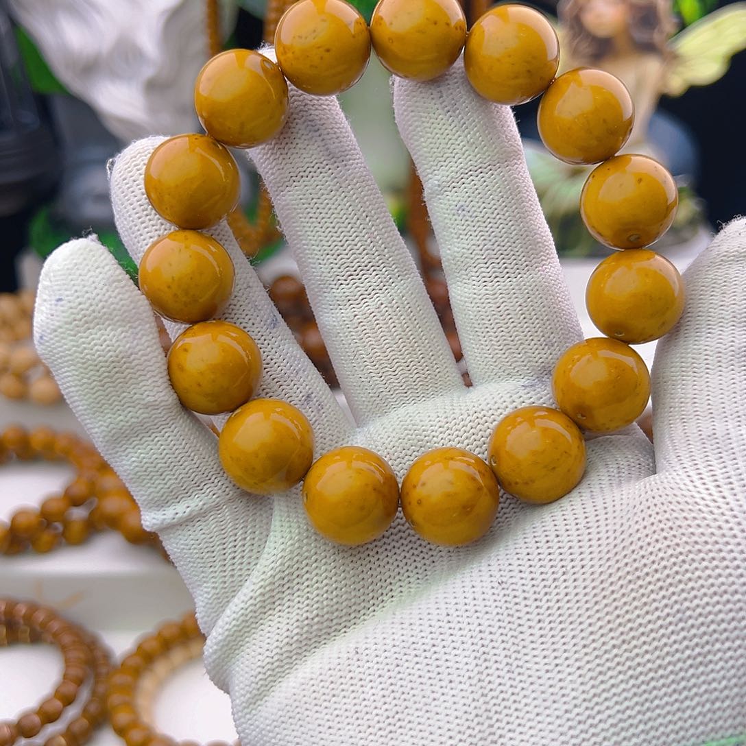 阿***️紫金鼠手串精品15.8尺寸半实心光珠