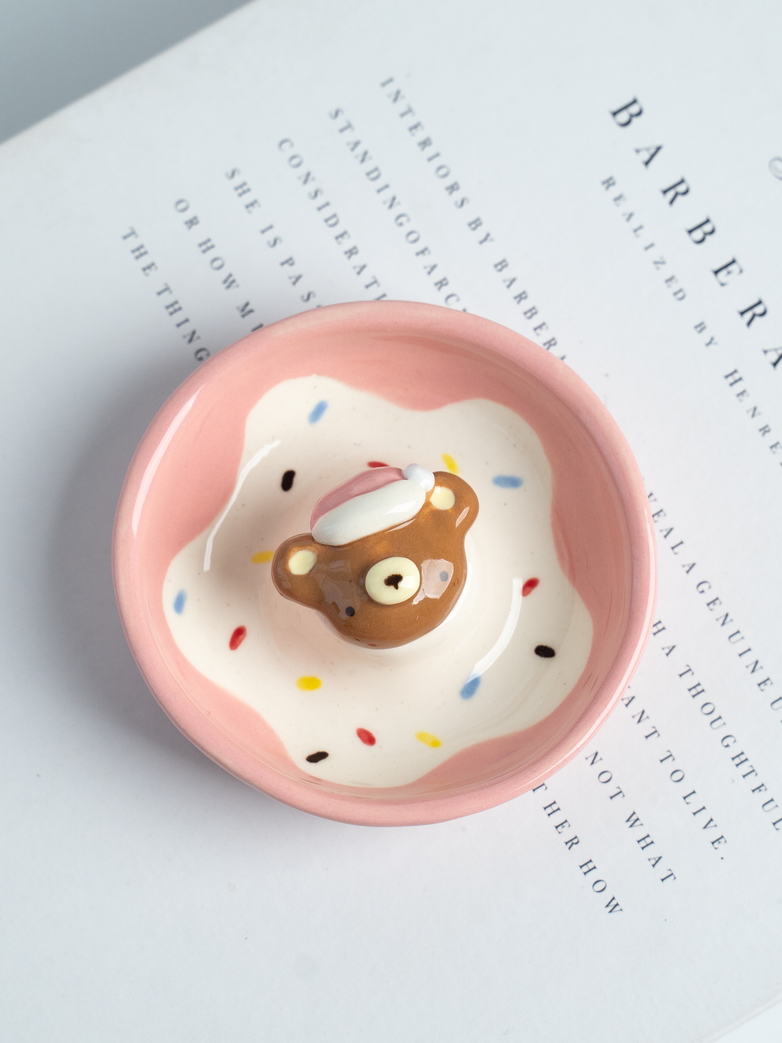 青戊 | 甜甜圈立体小熊料碟