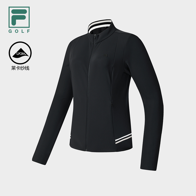 斐乐Fila/女士秋冬GOLF上衣立领速干运动长袖外套A11W545501F