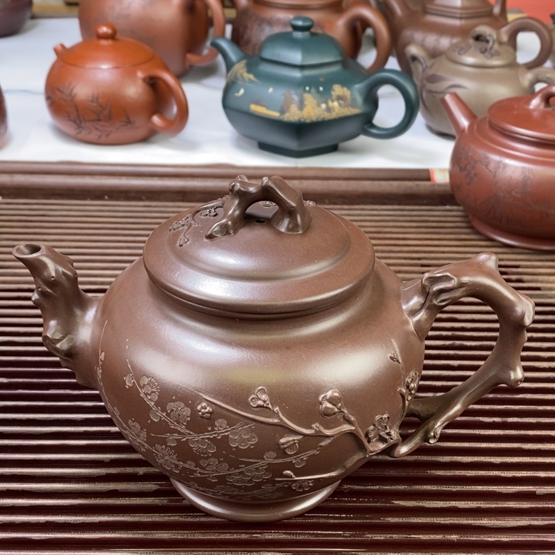 牛***牛茶壶紫泥白定3 孤品处理价