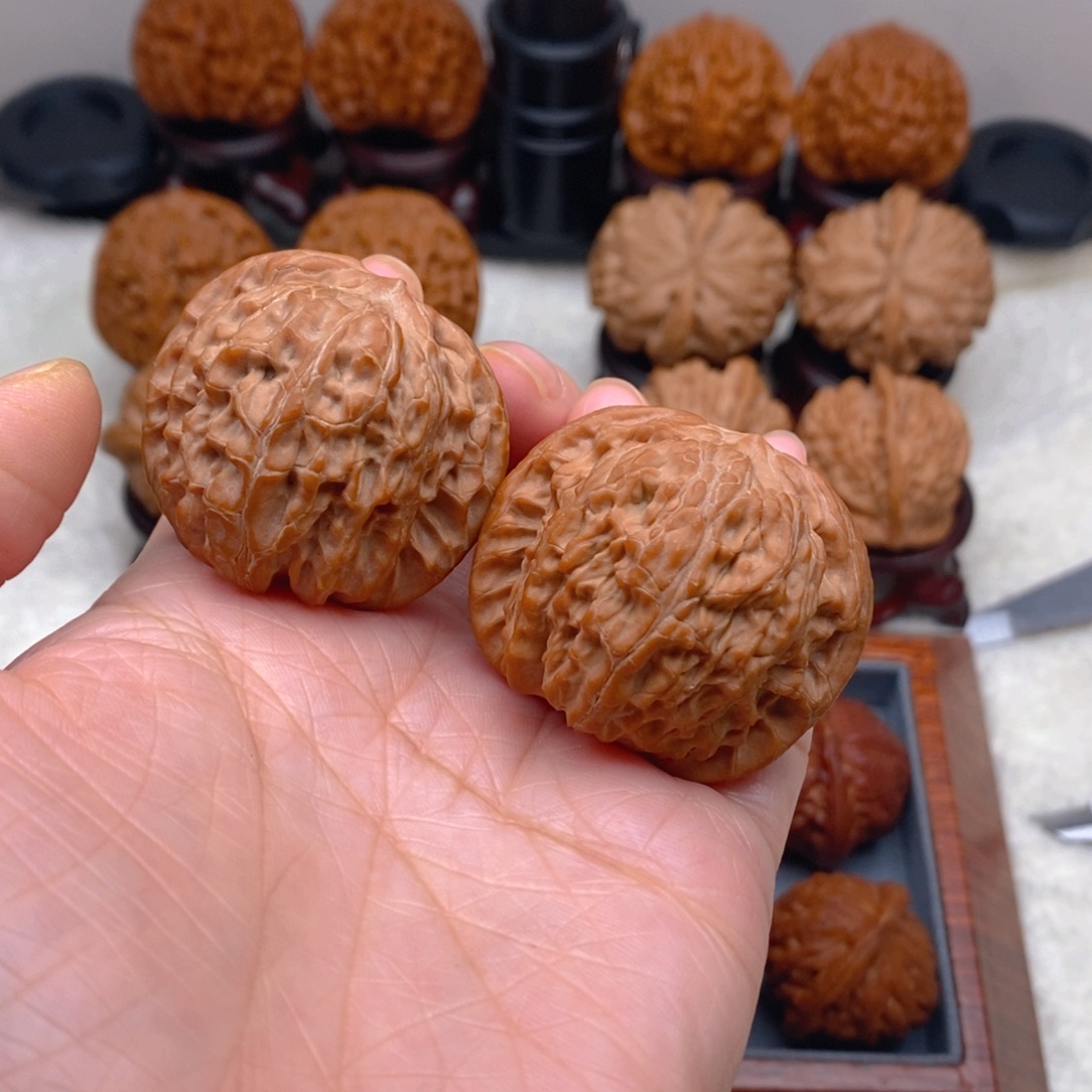 文玩核桃吊坠40尺全品磨盘