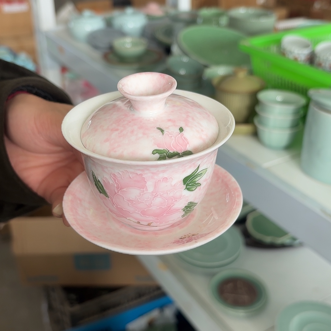 龙泉云间青瓷小米茶器