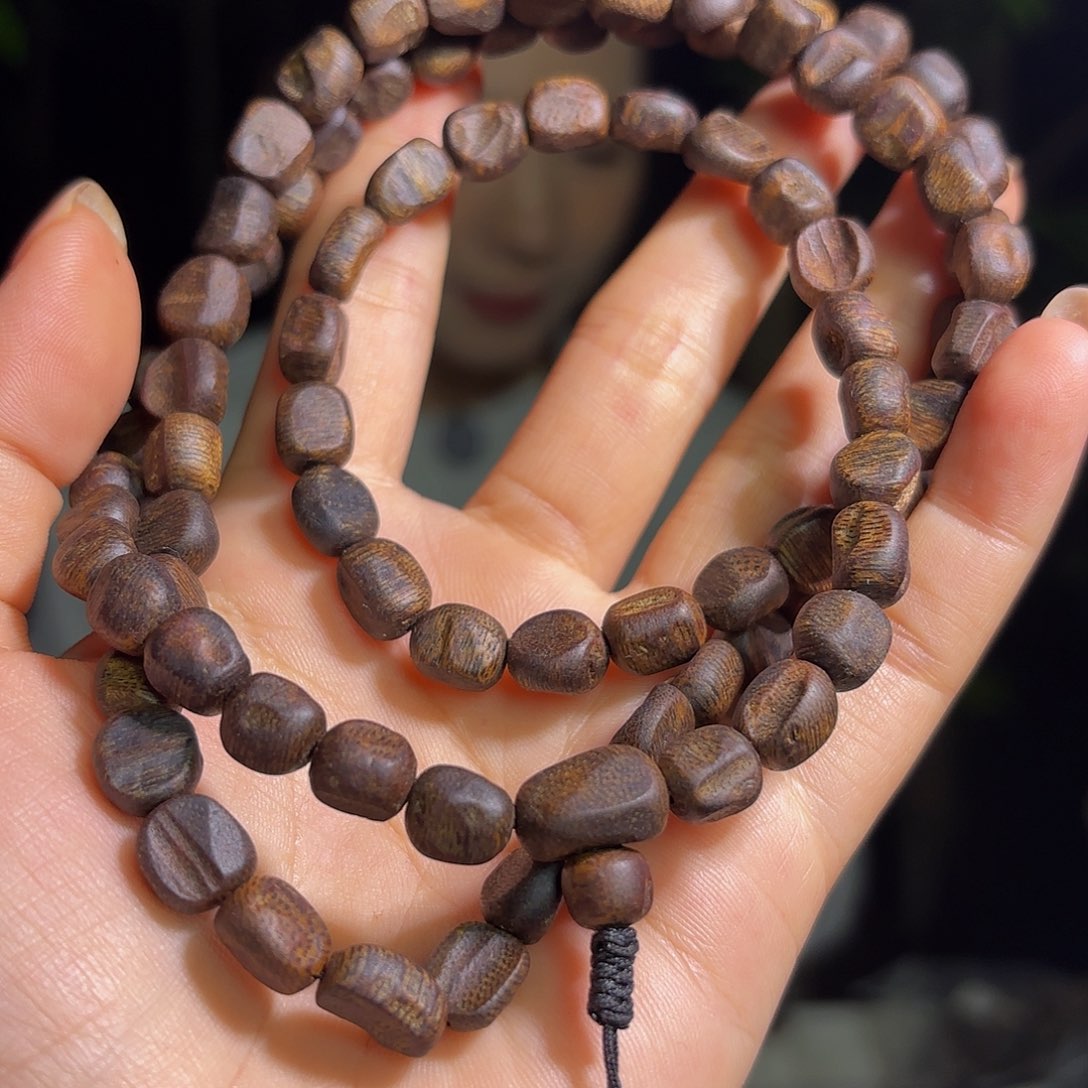 沉香手串奇楠沉香沉水留疤多圈30克➕