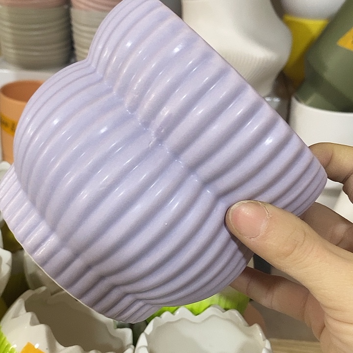 陶摆件陶盆有孔 瑕疵介意勿拍