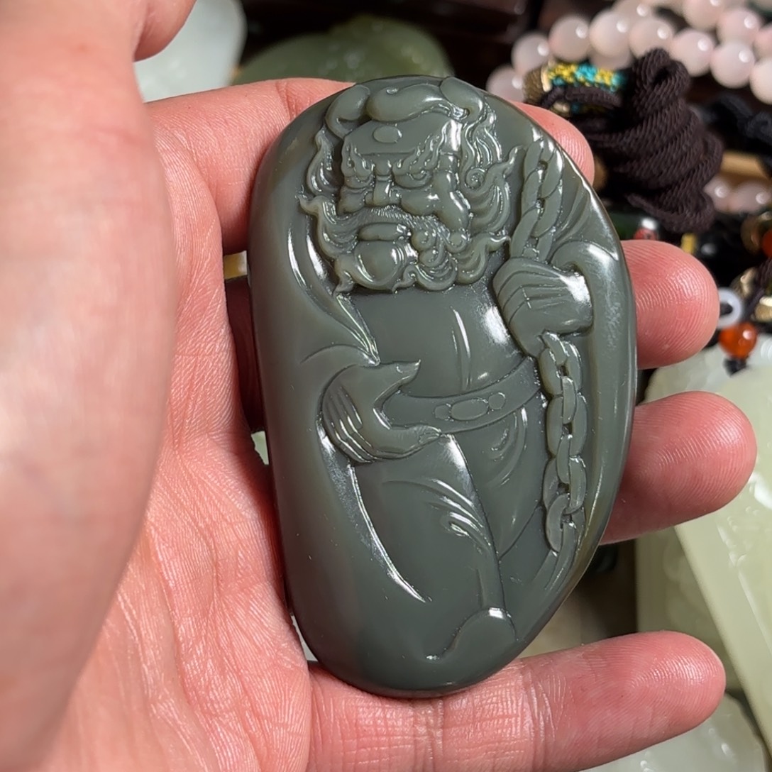 大***鹏和田玉未镶嵌挂件