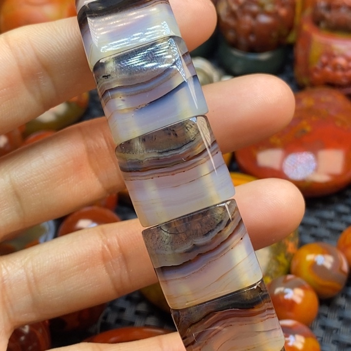 玛瑙/玉髓手链未镶嵌