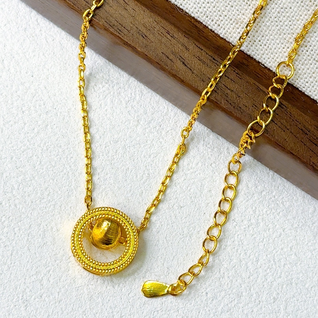 高定猫眼珠圆环项链B023