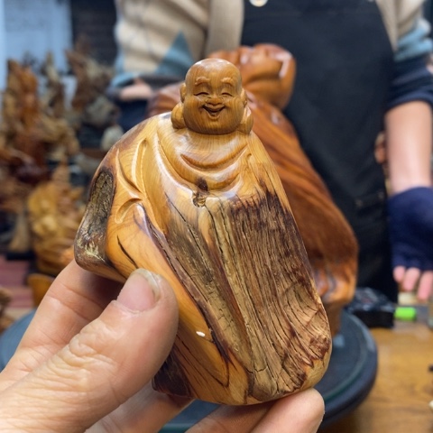 柏木（崖柏）枪**龙太行崖柏陈化料摆件