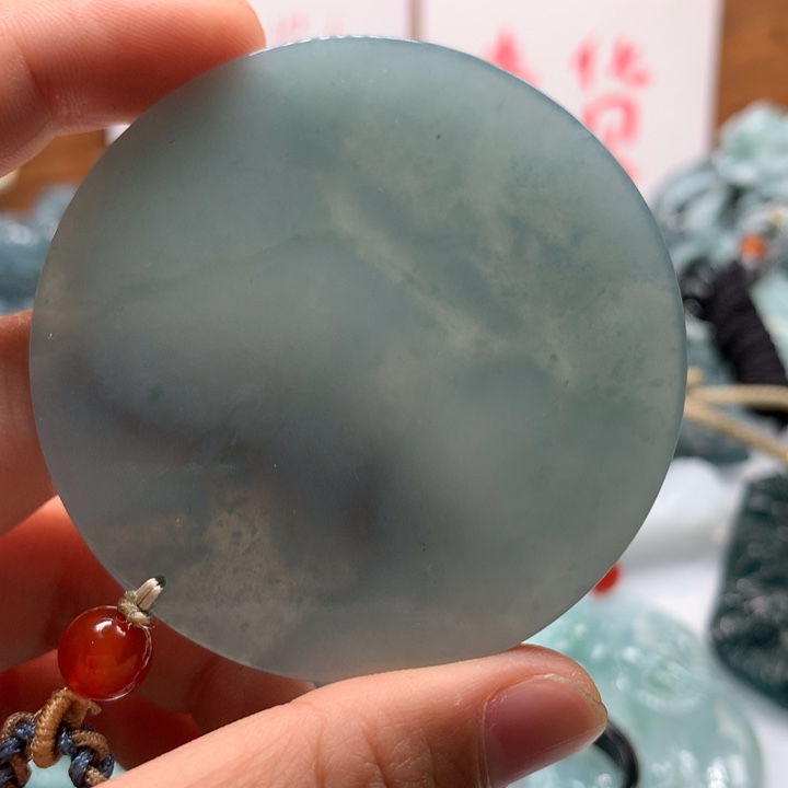 翡翠颈饰未镶嵌保真天然A货翡翠