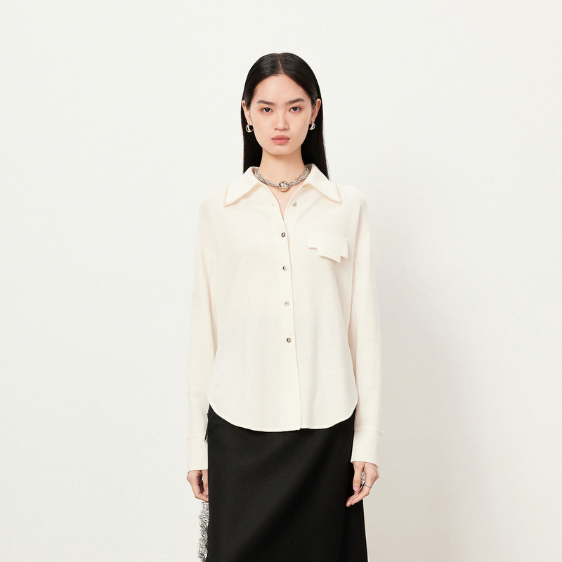 【商场同款】LY荷比俪冬季新款压印气质针织衫HMD42650090