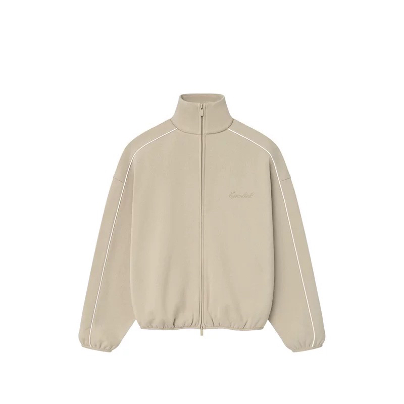 Essentials 25SS 小LOGO字母刺绣设计立领开衫卫衣