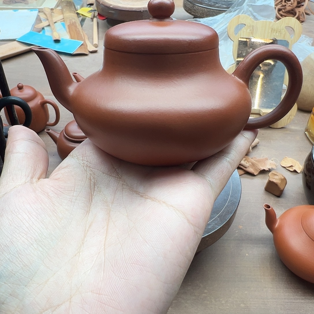 杰***哥茶壶紫砂微瑕德钟原矿朱泥