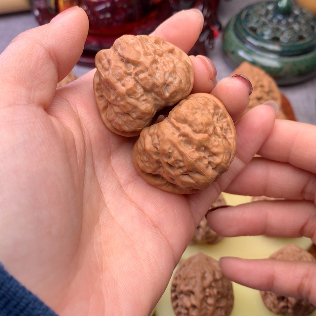 文玩核桃把件蛤蟆头38.5