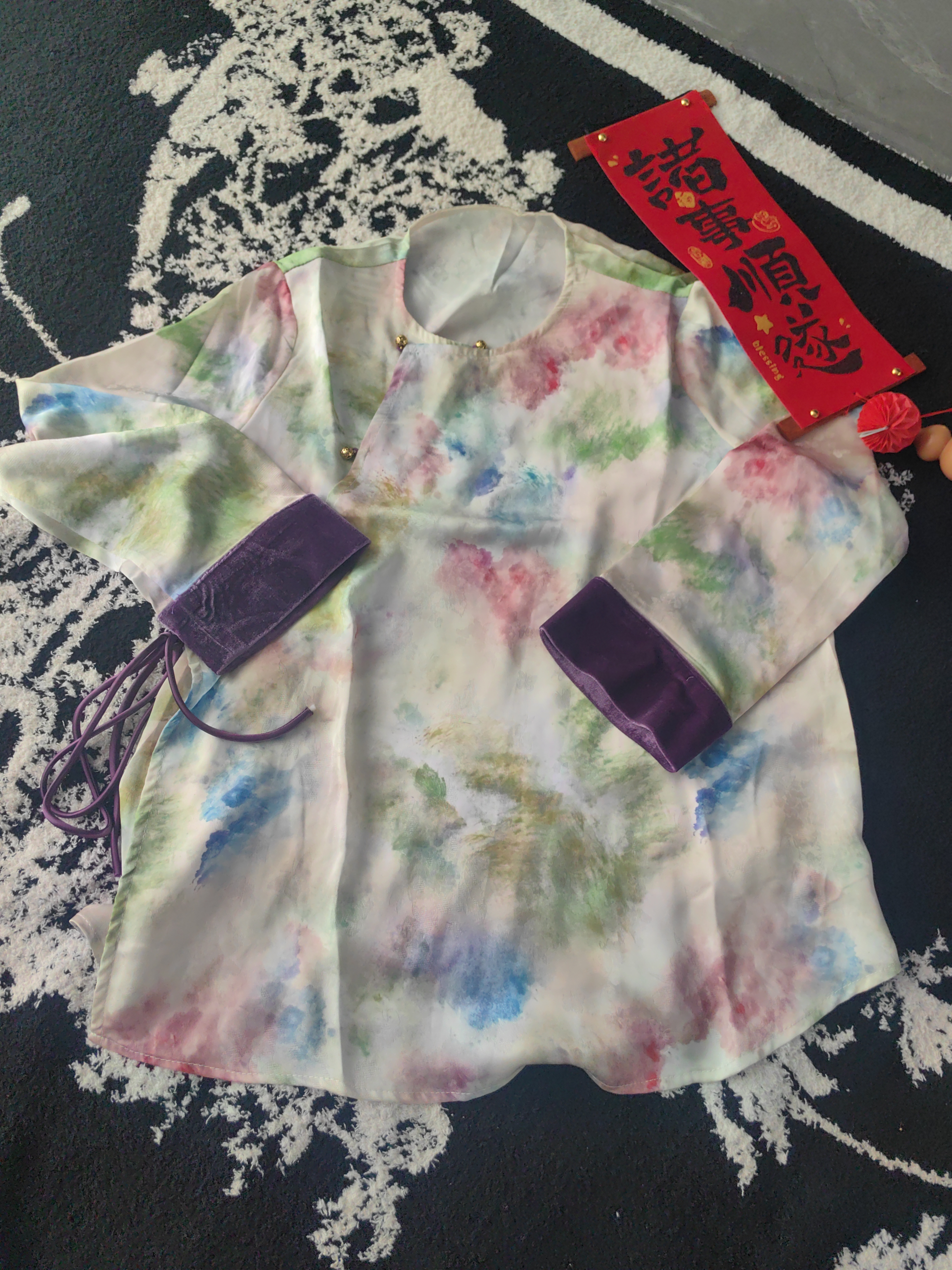 新中式国风设计感衬衫女2025早春新款轻奢高级气质款宽松上衣