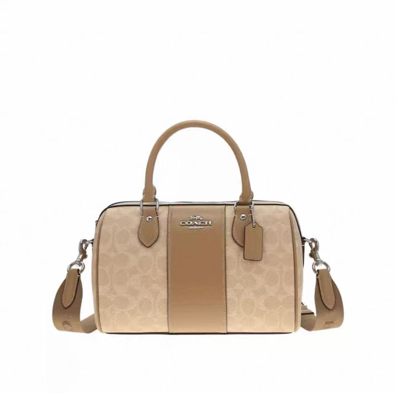 未使用 COACH/蔻驰 新款经典拼色印花波士顿
