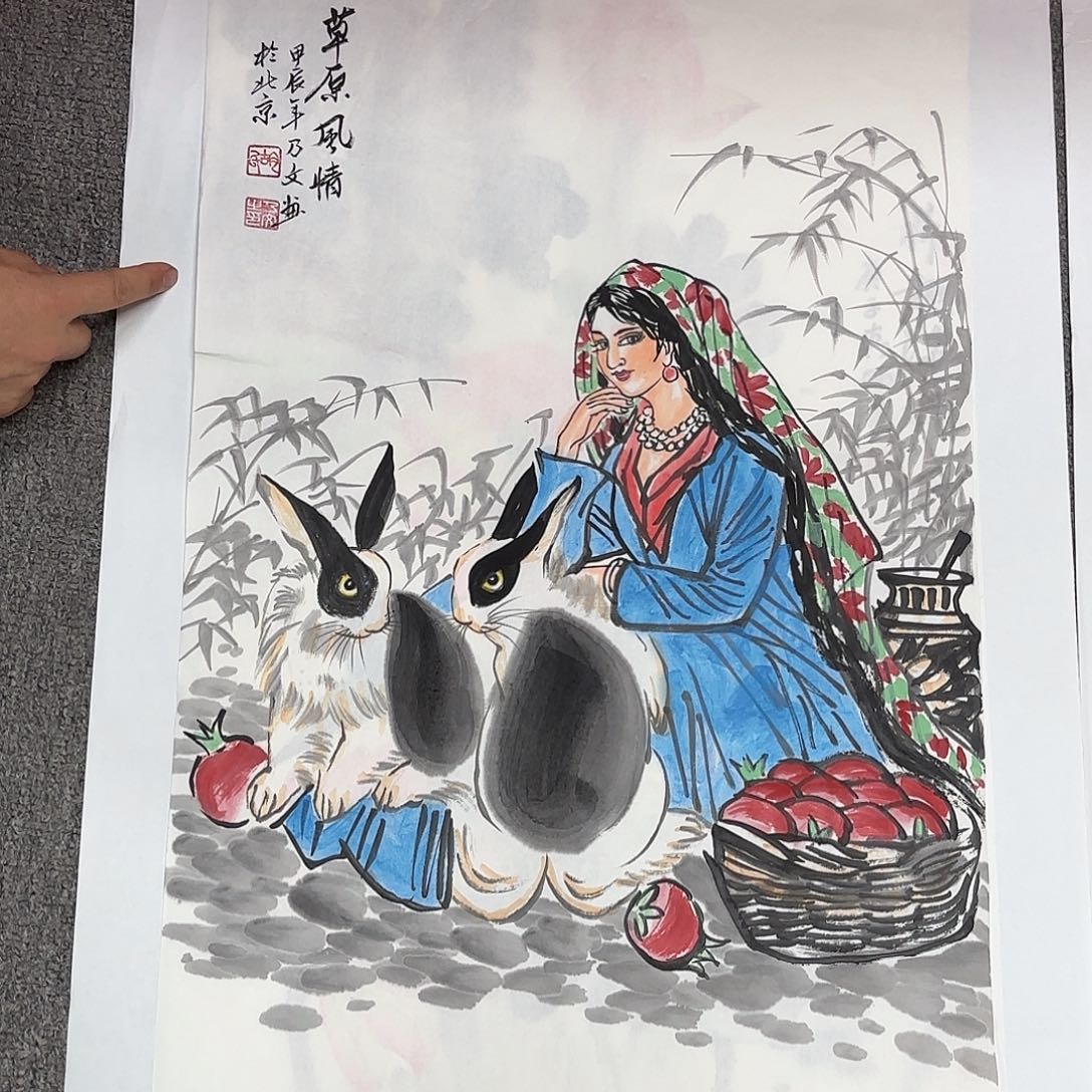 国画国画作品多次入选国内外