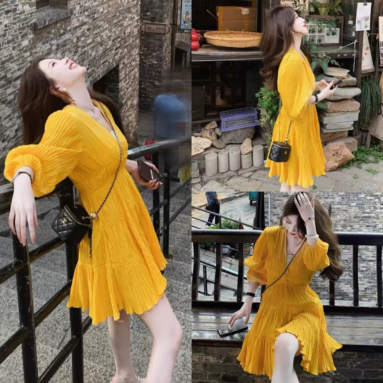 A001-100 夏日休闲连衣裙