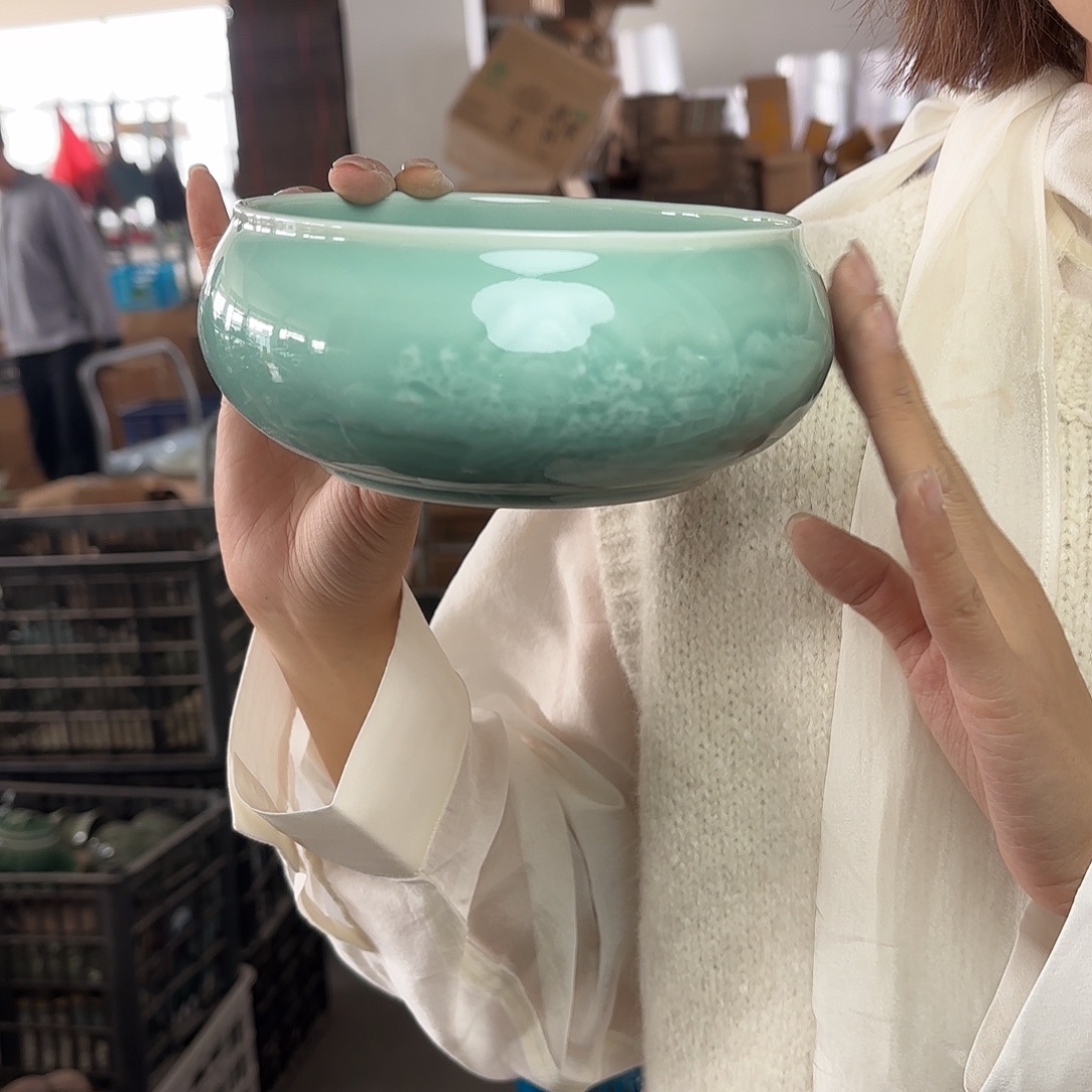 龙泉云间青瓷小米茶器