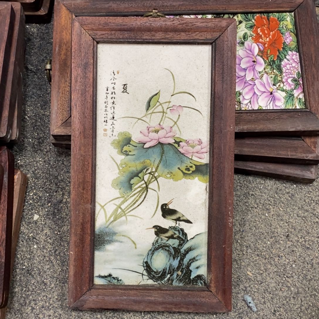 瓷30*16 景德镇瓷板画柴窑烧制