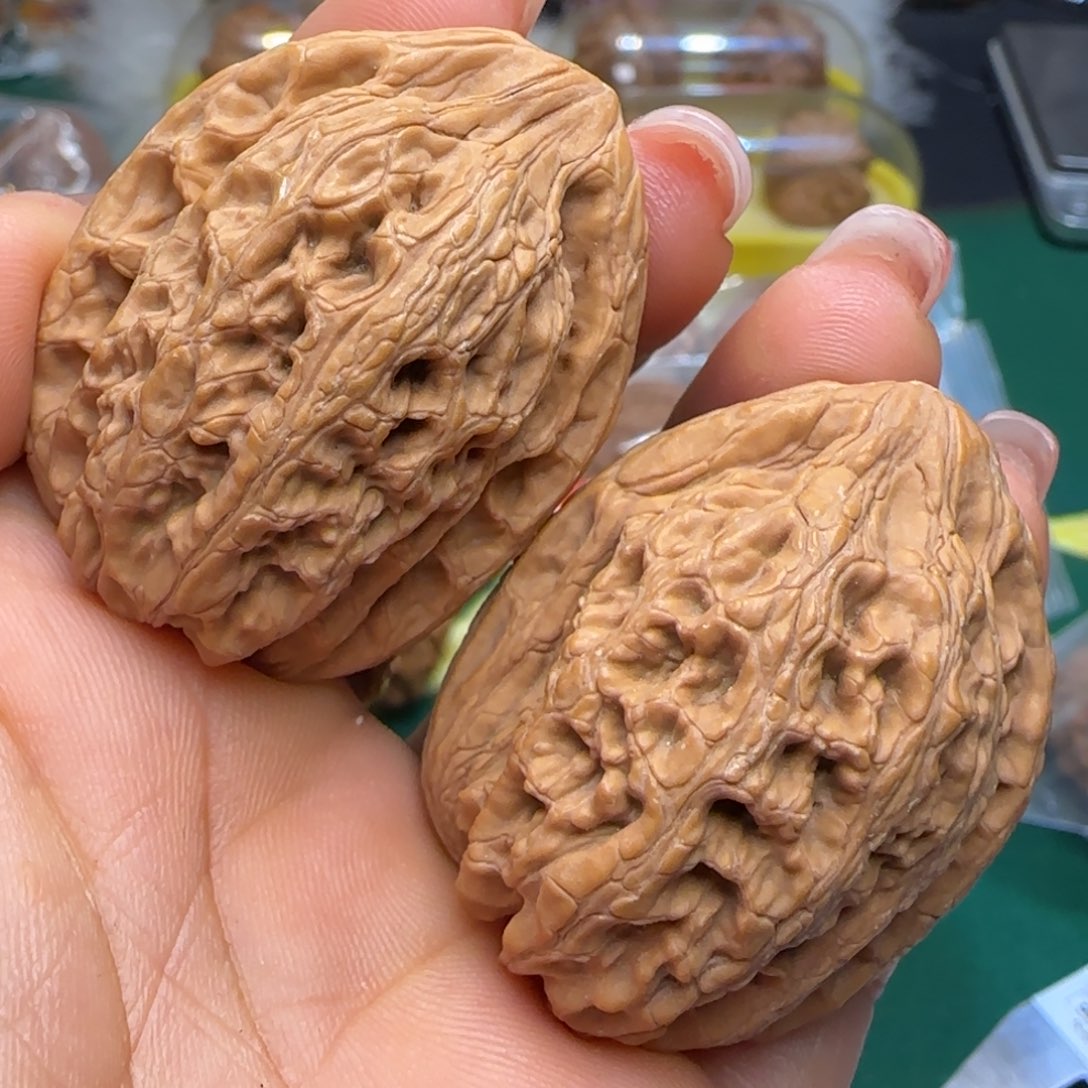 文玩核桃吊坠35全品平谷带鱼