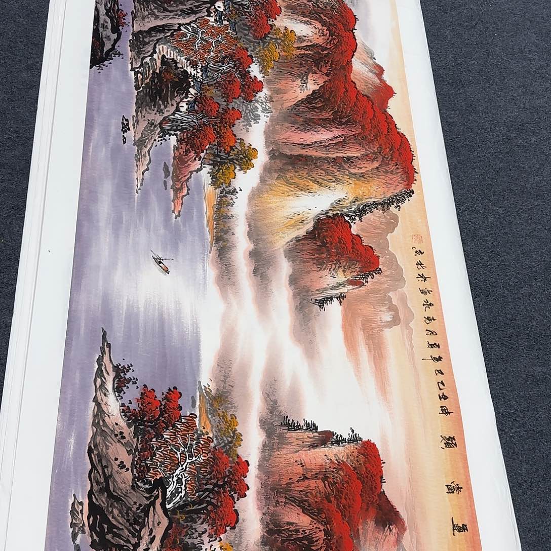 国画国画作品被客厅开心开心