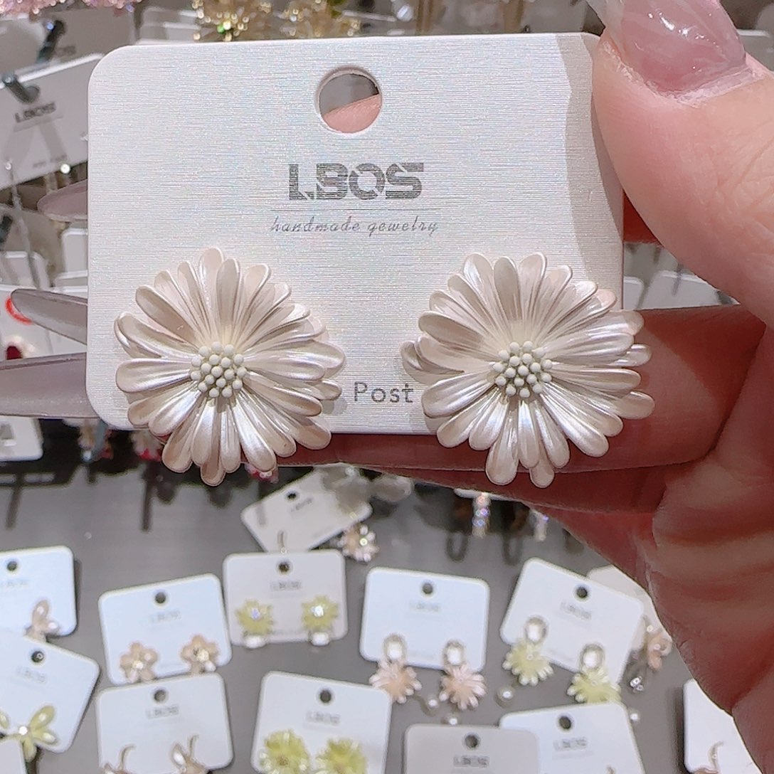 锆石铜合金925银耳环