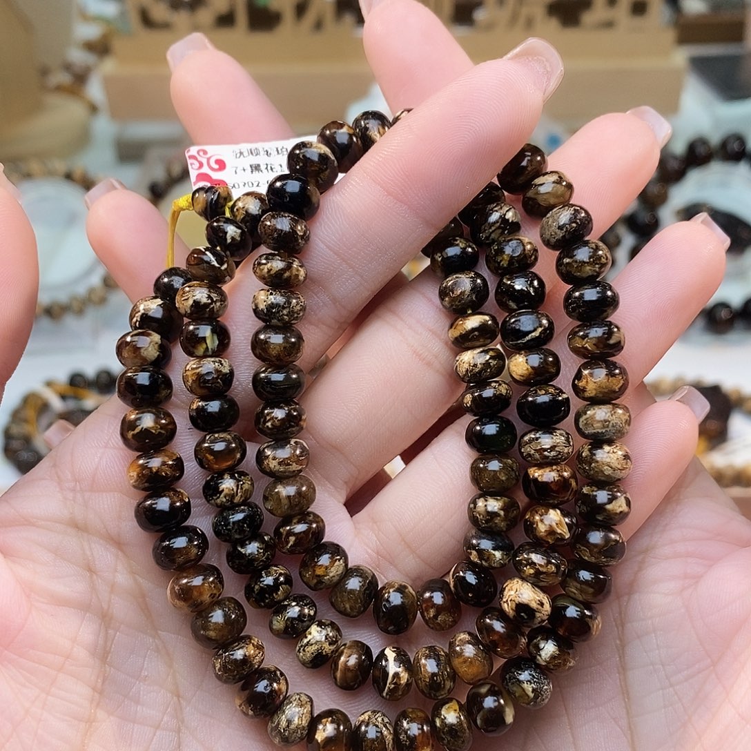 琥珀未镶嵌手链7➕