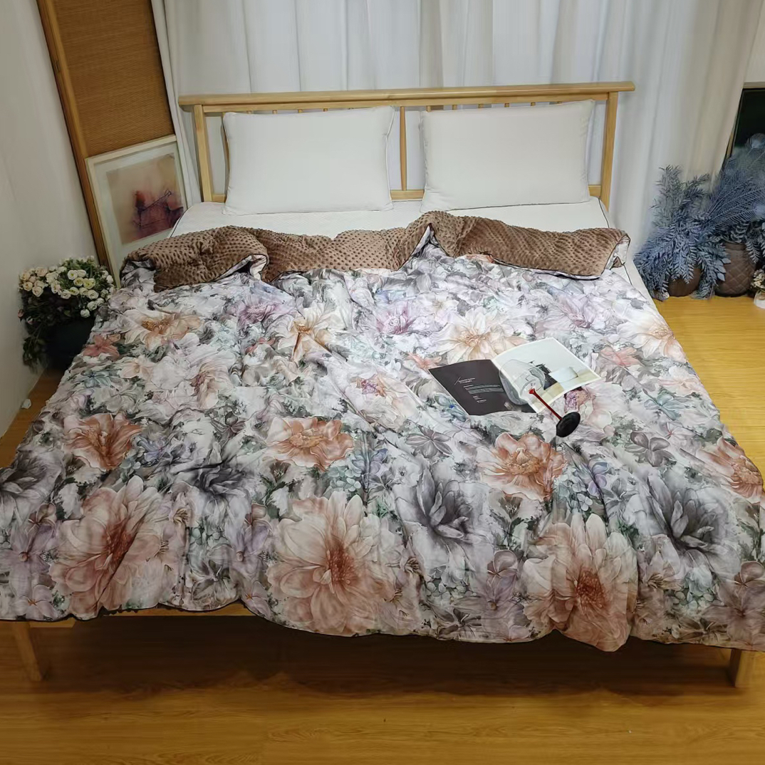 超细旦豆豆被双人加大220*240约6.5斤左右微瑕～H303