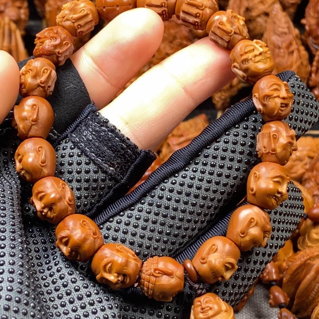 橄榄核手串/手链然*核雕手串