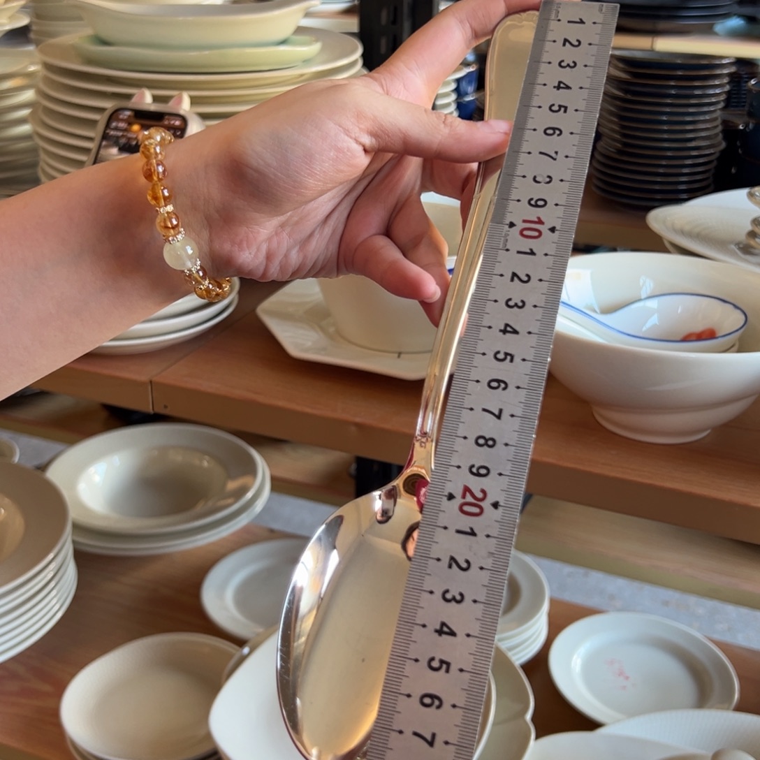 新骨瓷054瑕疵慎拍18-10大勺 29cm