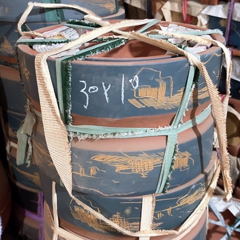 紫砂花盆水洗一只