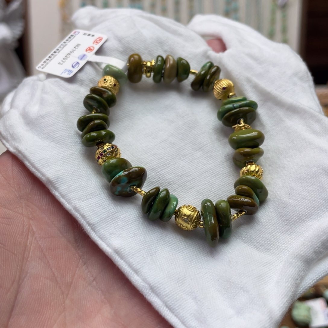 绿松石手链银S925镶嵌