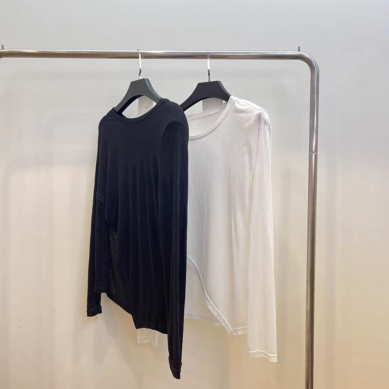 33168两色开叉T恤