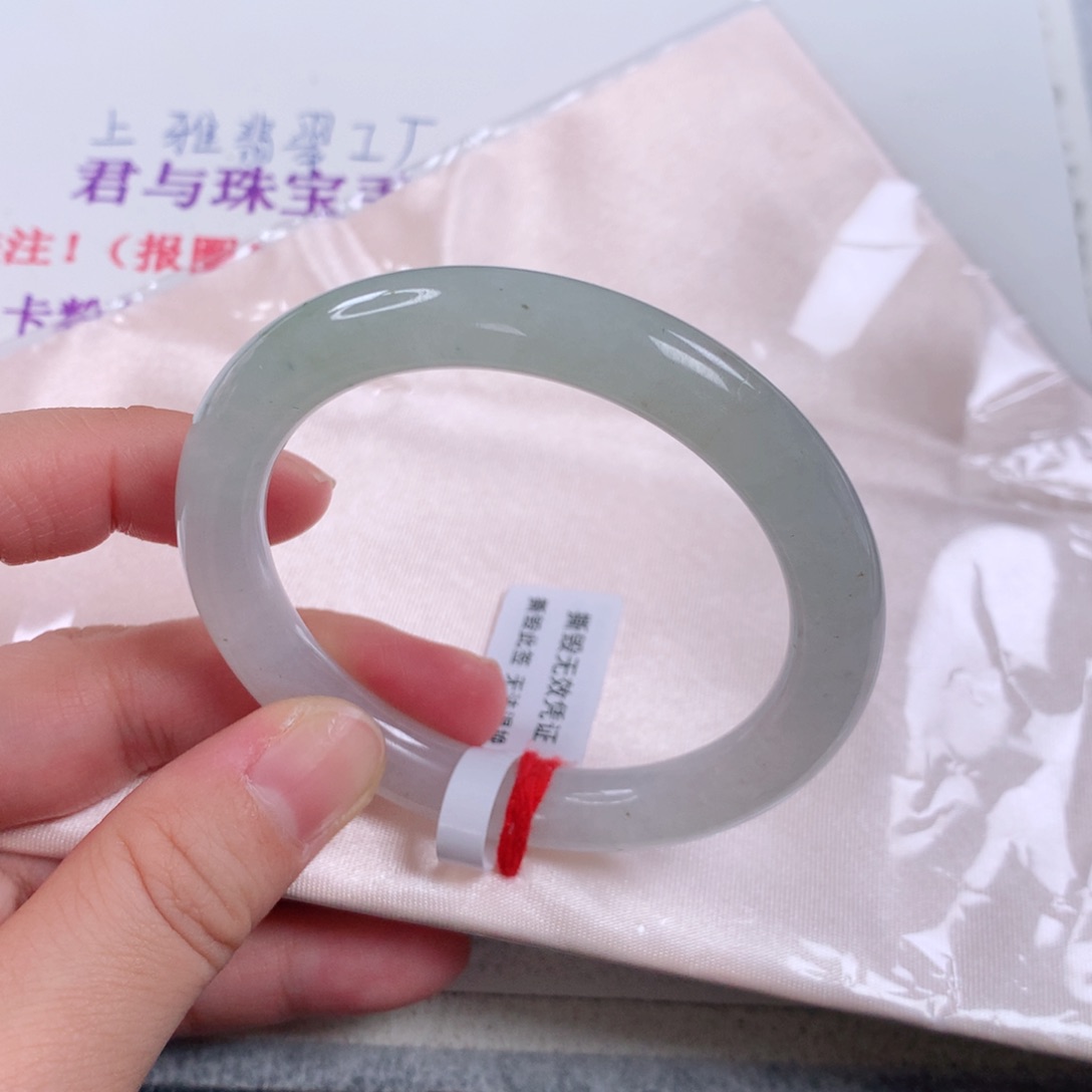 未镶嵌手镯翡翠小**** 圆条