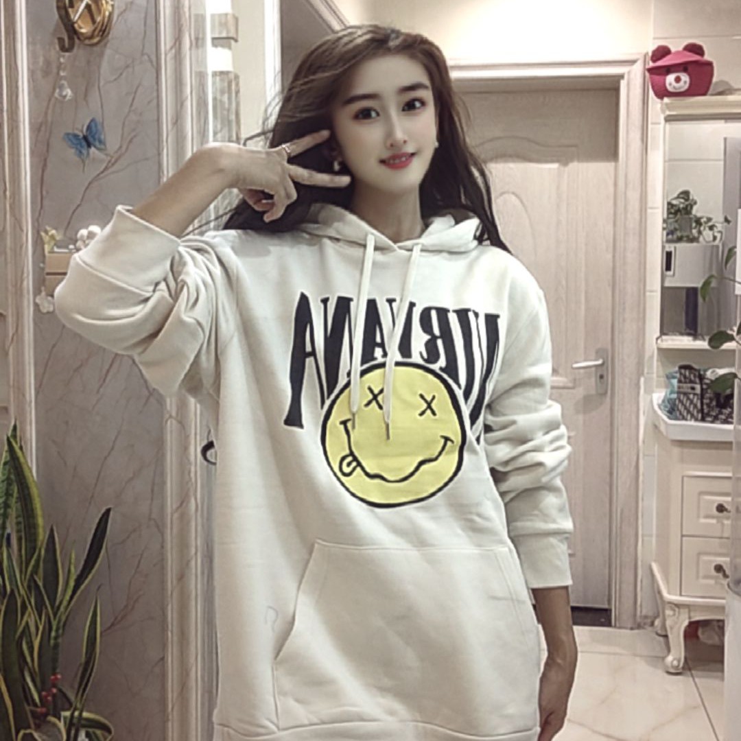 外贸休闲薄绒大板连帽卫衣085