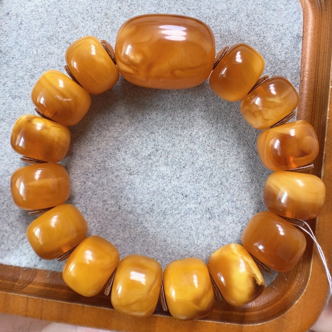 蜜蜡手串未镶嵌蜜蜡手串