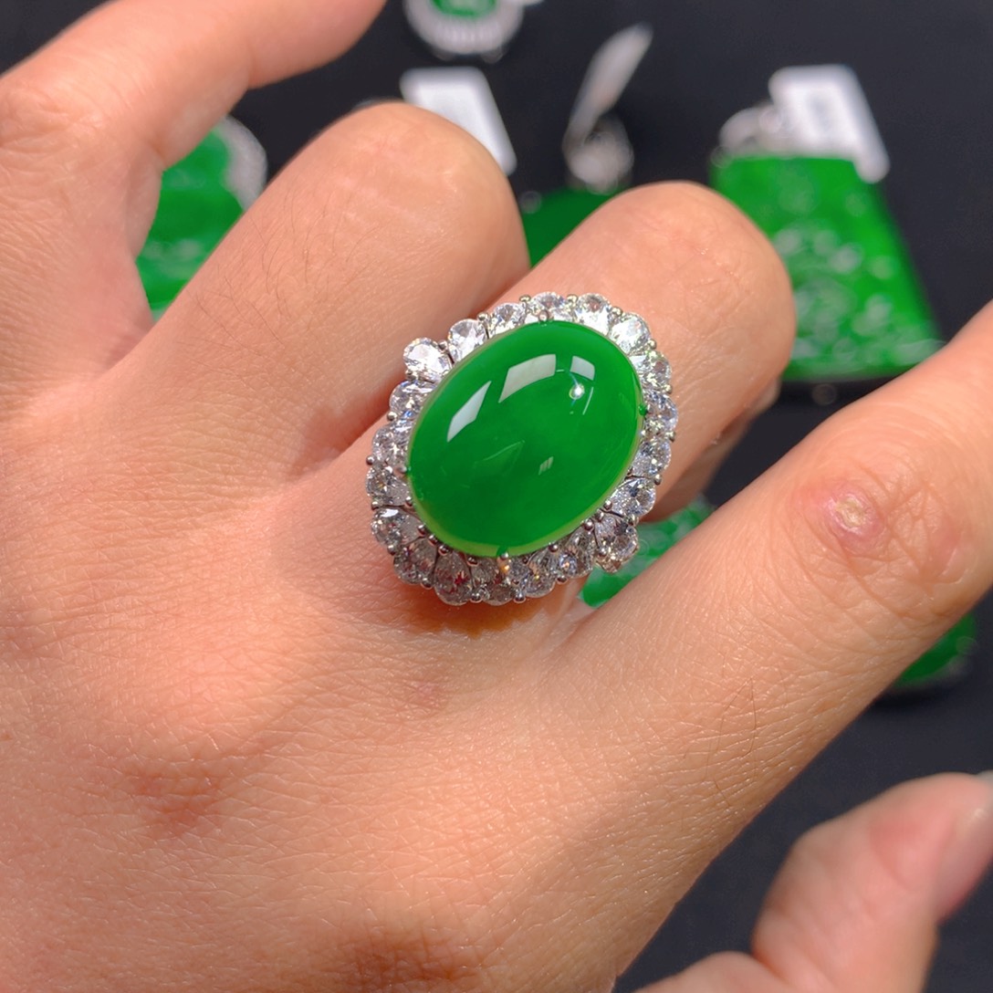 翡翠颈饰银S925镶嵌111111111