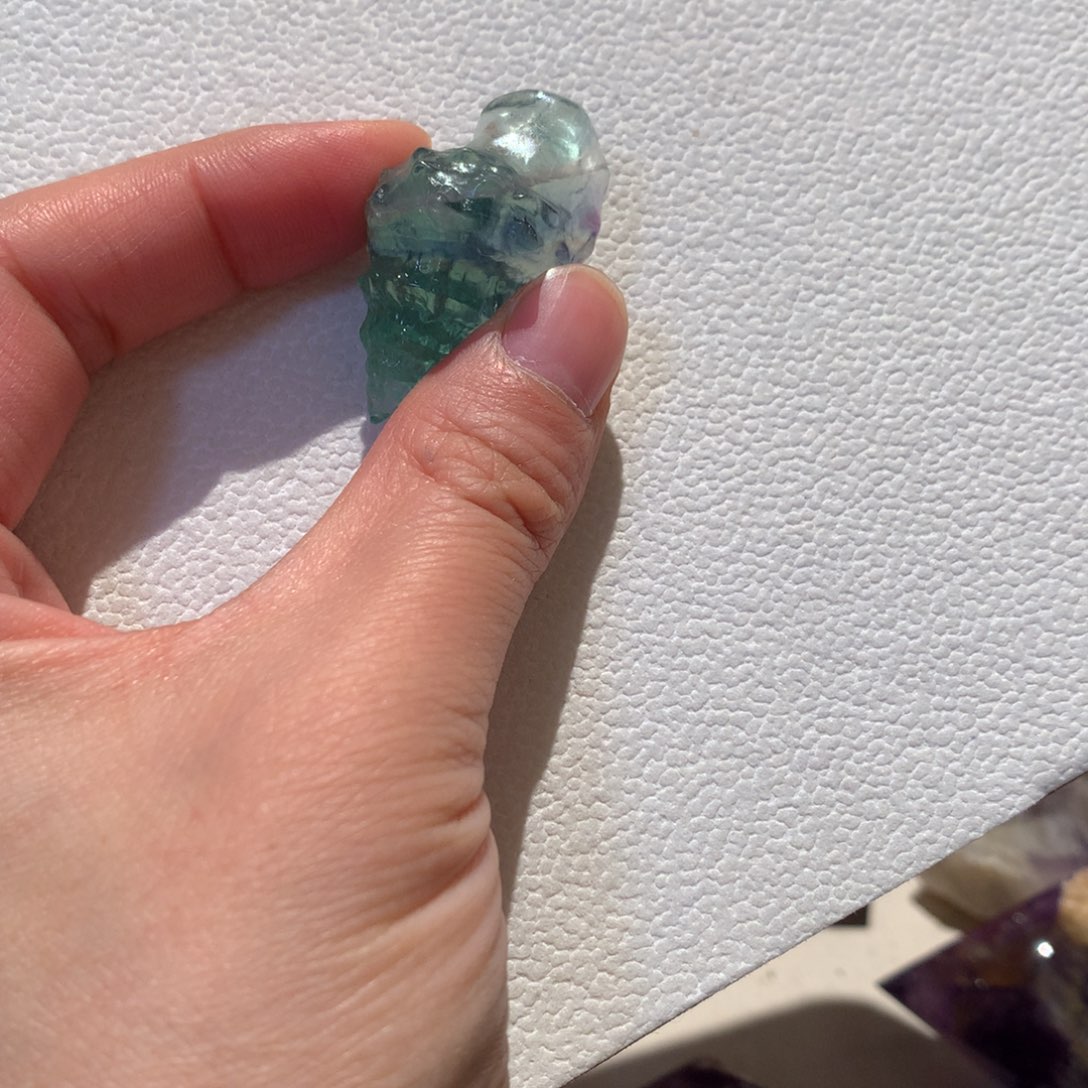 水晶摆件未镶嵌萤石