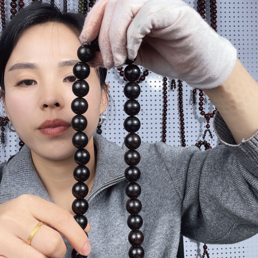紫光檀紫光檀1.5三通36颗