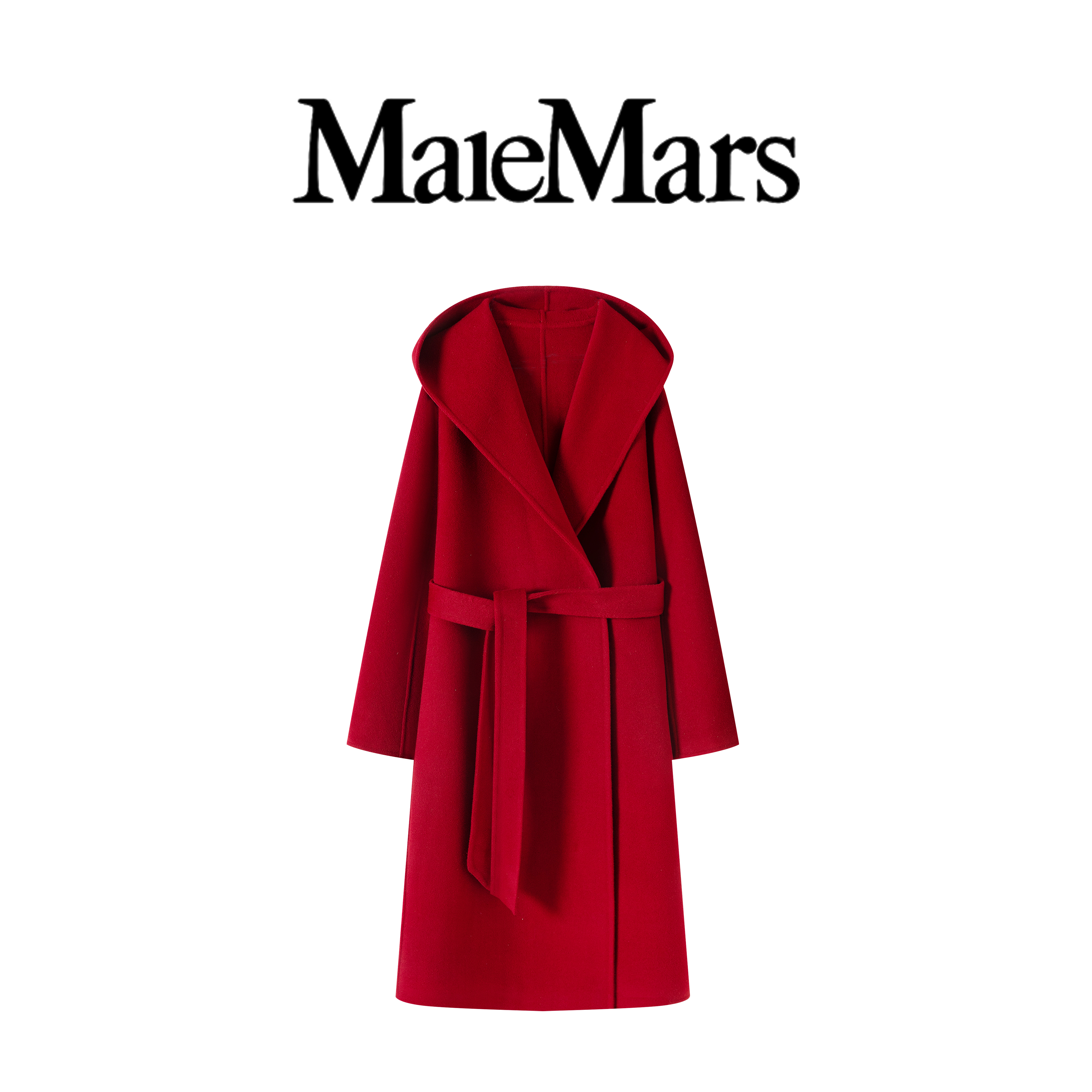 【诺瓦山丘】时尚百搭长款连帽双面呢加厚冬季MSBC11501