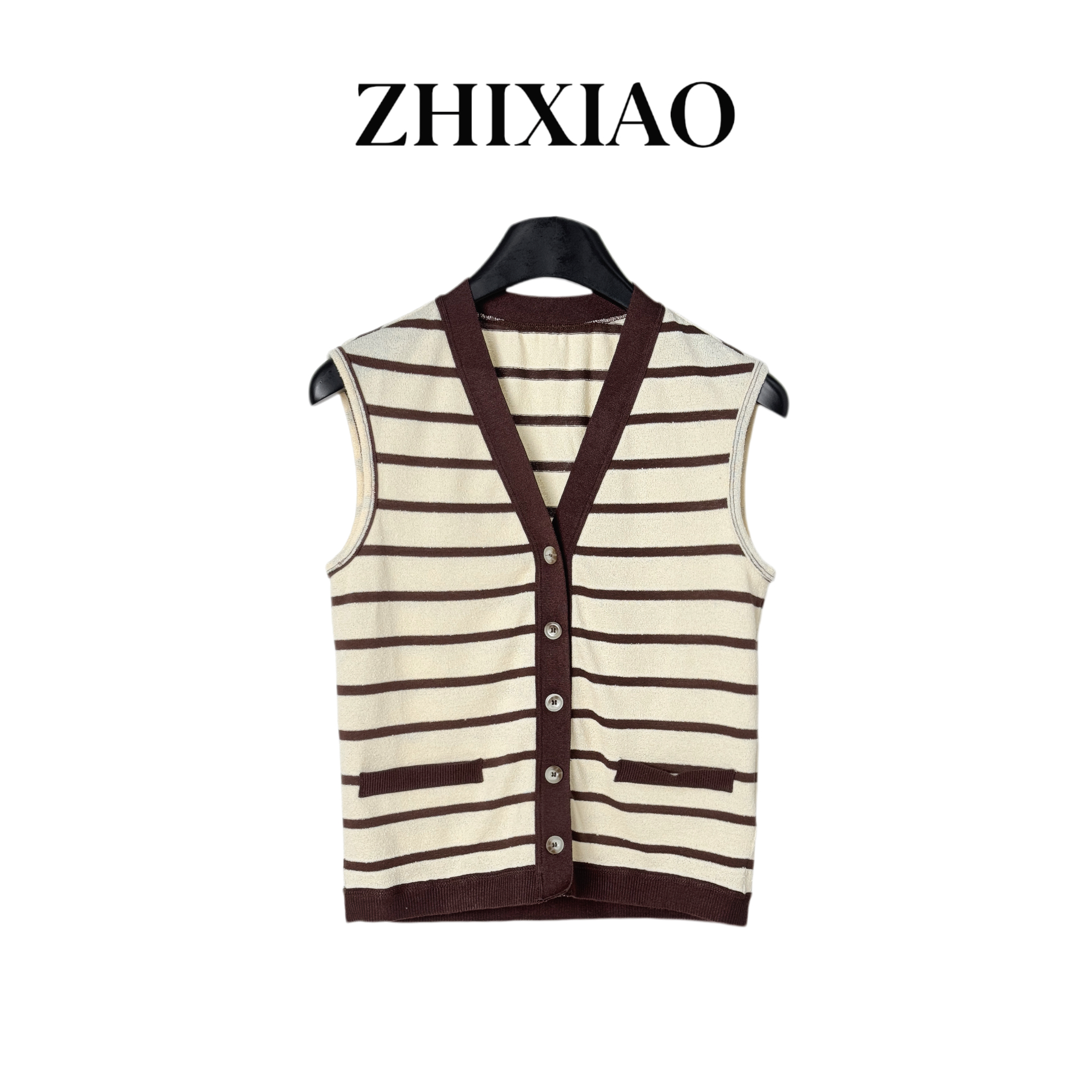 【ZHIXIAO】夏季新款：条纹马甲9063-1