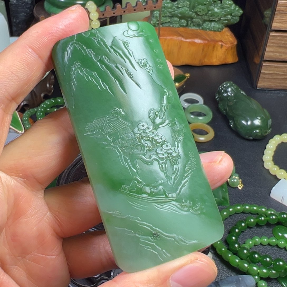 和田玉（碧玉）未镶嵌颈饰