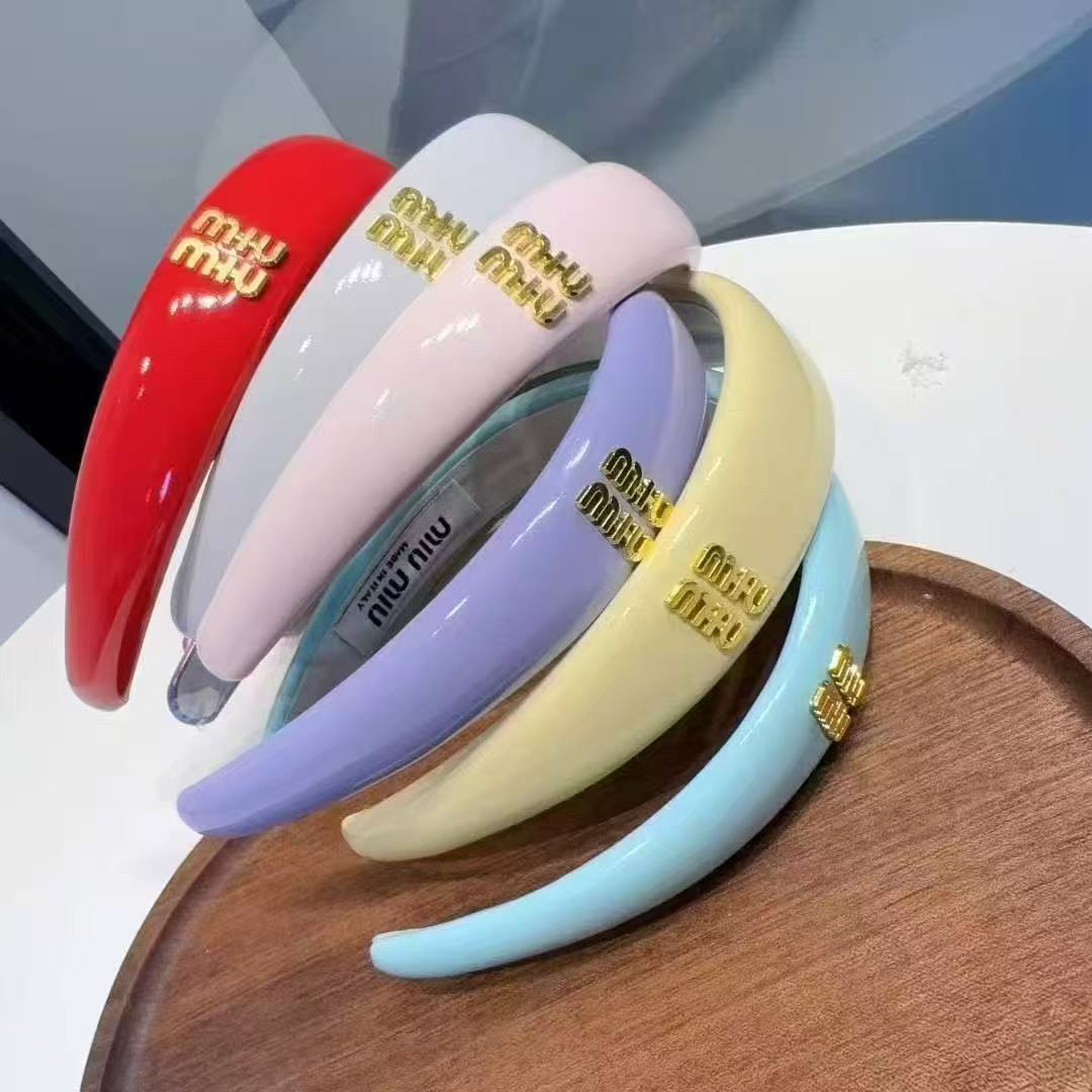 新款mm字母皮质发箍高颅顶   高品质  黑色