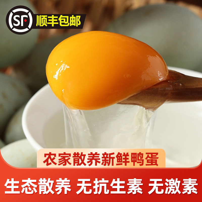 [善食源]如皋本地散养鲜鸭蛋30枚 草鸭初生蛋 新鲜鸭蛋 农家散养